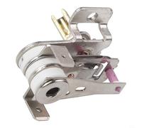 Thermostat de four - Contrôleur de température - 10 A - 16 A - Capteur métallique réglable à 270 degrés - Pièce de rechange pour réparation de cuisinière électrique - Ton argenté (16 A)