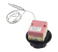 Thermostat de four électrique 60 à 200 degrés Celsius réglable avec 2 broches et fil de 70 cm pour utilisation d'appareils de cuisine