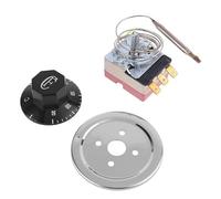 Thermostat de four électrique professionnel, AC 250 V 16 A 50-300 °C, régulateur de température à trois broches en plastique