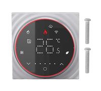 Thermostat de maison intelligente APP commande vocale programmable haute précision contact sec four mural suspendu thermostat WiFi pour chauffage de chaudière AC 95V à 240V (Noire)