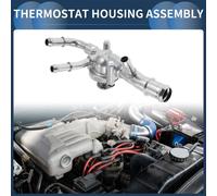 Thermostat De Moteur Intérieur De Voiture Boîtier De Thermostat Liquide Refroidisement No.12651113 Pour Chevrolet Impala V6 3.6L 2014-2019 Alliage D'Aluminium Ton Argent Durable