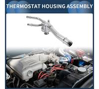 Thermostat De Moteur Intérieur Pour Voiture Thermostat Liquide De Refroidisement Boîtier Assemblage N°12638893 Pour Chevrolet Traverse V6 3.6L 09-17 Alliage Aluminium Ton Argent