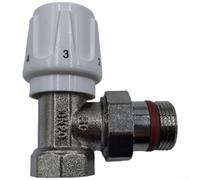 Thermostat de radiateur en laiton blanc avec filetage DN20 pour système de chauffage domestique, contrôle de précision de la température, plage de 6 à 28 degrés, pour degrés Celsius, cinq modes de