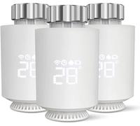 Thermostat de Radiateur Intelligent Wi-FI, Smart Thermostat Radiateur Connecté,Contrôle par Application, Pas Besoin de Passerelle, Compatible avec Alexa et Google Home, Programmable (3 PCS)