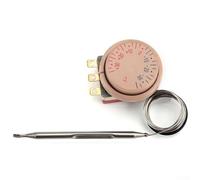 Thermostat de réfrigérateur marron avec écrou de trépied, plage de -30 °C à +30 °C, sonde de 0,5 m, plastique pour réparation de refroidissement Zer