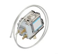 Thermostat de réfrigérateur WDF20-L Commande mécanique pour réparation de congélateur - Capteur en métal de 60 cm compatible avec les appareils britanniques Finition argentée