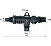 Thermostat de refroidissement d'huile Filtre à visser Vanne de décharge MAHLE pour BMW X5