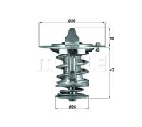 Thermostat De Refroidissement MAHLE Avec Joint 76°C Pour Mitsubishi Pajero III