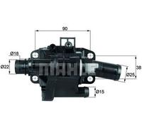 Thermostat de refroidissement MAHLE pour CITROËN BERLINGO