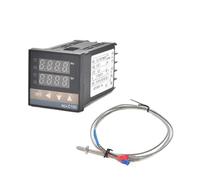 Thermostat de régulateur de température numérique REX-C100, sortie SSR de Type K, relais SSR 40DA, vis K/J M6, sonde de Thermocouple de 1m(Set1 J)