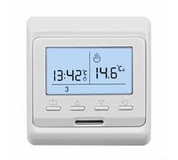 Thermostat de régulation de température pour chauffage électrique au sol, IP20 avec installation murale (blanc 3 A)