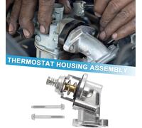 Thermostat De Voiture N°12678784 Ensemble De Boîtier De Thermostat De Liquide De refroidissements pour Chevrolet Camaro 2016-2024 Alliage D'Aluminium Ton Argent Durable