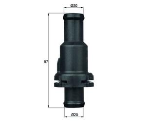 Thermostat d'eau MAHLE TH 5 75