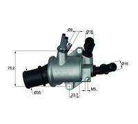 Thermostat d'eau MAHLE TI 143 88