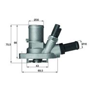 Thermostat d'eau MAHLE TI 149 88