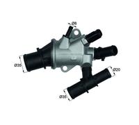 Thermostat d'eau MAHLE TI 170 88