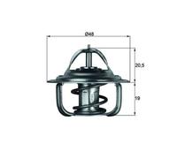 Thermostat d'eau MAHLE TX 1 87D