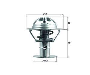Thermostat d'eau MAHLE TX 180 86D
