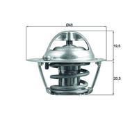 Thermostat d'eau MAHLE TX 204 82D