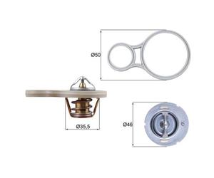 Thermostat d'eau MAHLE TX 255 91