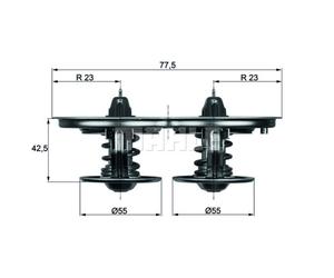 Thermostat d'eau MAHLE TX 32/1D