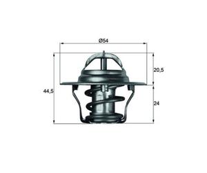 Thermostat d'eau MAHLE TX 4 87D