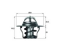 Thermostat d'eau MAHLE TX 4 92D