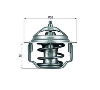 Thermostat d'eau MAHLE TX 64 88