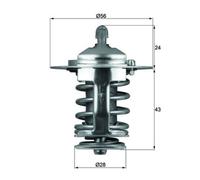 Thermostat d'eau MAHLE TX 70 82