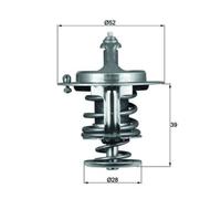 Thermostat d'eau MAHLE TX 71 82D
