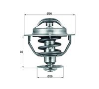 Thermostat d'eau MAHLE TX 73 82D