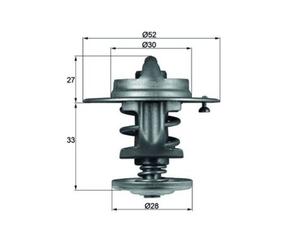 Thermostat d'eau MAHLE TX 80 83