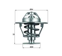 Thermostat d'eau MAHLE TX 86 76D