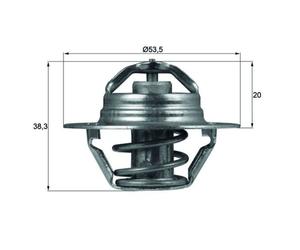 Thermostat d'eau MAHLE TX 88 88D