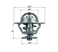 MAHLE ORIGINAL TX 93 74D Thermostat d'eau