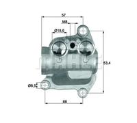 Mahle Original Thermostat radiateur d'huile TO 12 100 100°C avec joint d'étanchéité pour BMW X5