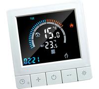 Thermostat digital programmable avec sécurité enfant WiFi Ecran LCD Capteur NTC Chauffage électrique Contrôleur de température pour plancher chauffant Thermostat mural intelligent pour la maison, le b