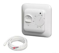 Thermostat d'intérieur Wi-Fi pour chauffage au sol 220 V Écran tactile Thermostat mural numérique avec capteur externe Câble régulateur de radiateur programmable 5-40 °C Économie d'énergie Thermostat