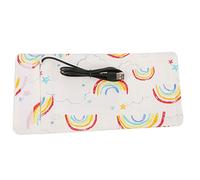 Thermostat D'isolation Pour le Stockage De Voyage,Couverture De Maintien Au Chaud Pour Biberon USB Portable, Support De Lait Chaud Pour Biberons Et Biberon à Motif Beignet Pour Garder Au Chaud(彩虹)