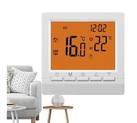 Thermostat domestique : thermostat LCD intelligent, contrôleur alimenté par batterie mural, régulateur de température numérique précis, unité d'affichage moderne | Dispositif tem