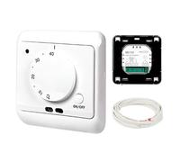Thermostat Domestique, Thermostat Manuel | Thermostats d'ambiance manuels 230 V sécurisés avec Voyant LED | Contrôleur de température Domestique Blanc précis pour Les Maisons, Les Salons