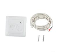 Thermostat électrique de chauffage au sol 16 A - Contrôleur de température mécanique avec capteur de sol pour le confort de la maison - Économie d'énergie - Fixation murale - Blanc