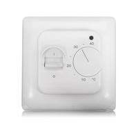 Thermostat électrique pour chauffage au sol avec capteur de sol 230 V 16 A, compatible avec boîte arrière simple standard, bouton et interrupteur manuels, certifié IP20, comprend pour câble de capteur