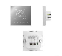 Thermostat électrique pour chauffage au sol avec panneau de commande mural, avec programme programmable sur 7 jours, fonction de verrouillage enfant et compatibilité avec différents types de chauffage