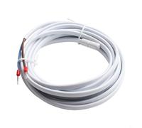 Thermostat électrique pour chauffage au sol, sonde de capteur de température, câble de 3 m, étanche IP68, pour tuyau de sol, utilisation en intérieur et en extérieur, avec boîtier thermoplastique