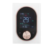 Thermostat Électrique Programmable avec Écran LCD Couleur, Commande Tactile, Bouton, 95V à 240V, Blanc - Économie d’Énergie, Contrôle à Distance Via APP, Idéal Maison Bureau Hôte (Type 3)