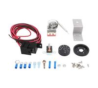 Thermostat Électrique Ventilateur, Relais Contrôle 12V 60A, Sonde Température Acier Inoxydable - Réglable 0-120℃, Universel Auto Camion