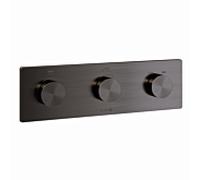 Thermostat électronique Kludi PushTronic 38300N2-00, encastré, avec garniture, finition PVD bronze brossé