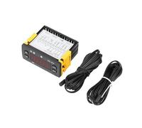 Thermostat électronique Régulateur de température for réfrigérateur, dégivrage, chauffage, thermorégulateur avec double capteur, DC12/24 V, AC110/220(220V)