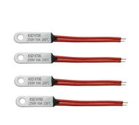 Thermostat en céramique à Fermeture Normale, Protection Thermique, 1 pièce, KSD9700 40 °C-250 °C 10 A 16 A 250 V(Ceramic holes-10A-NC,140C)